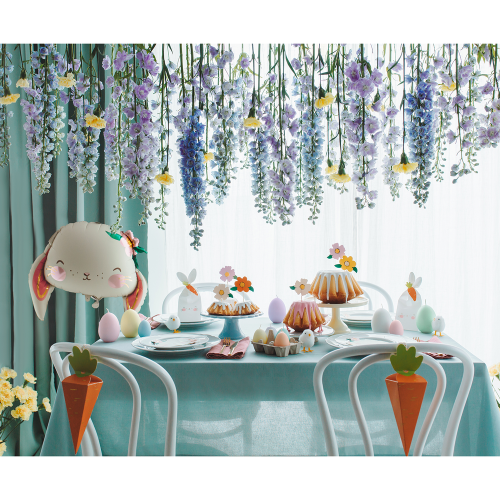 Gifts - EASTER: Egg hunt kit, Foil balloons Rabbit, Treat bags Rabbit, Balloons 30 cm, Egg Hunt, Easter chicken, Eggs candles 6 pcs, Boxes Carrots - PARTYDECO
