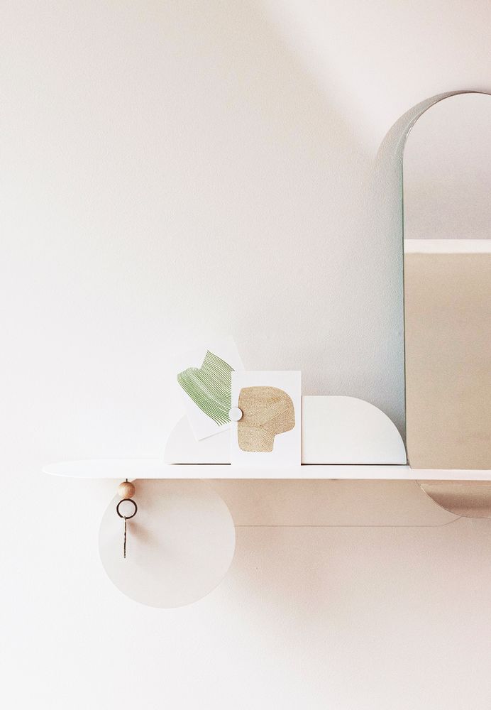 Shelves - SIMPLY shelf - White with mirror - MADEMOISELLE JO