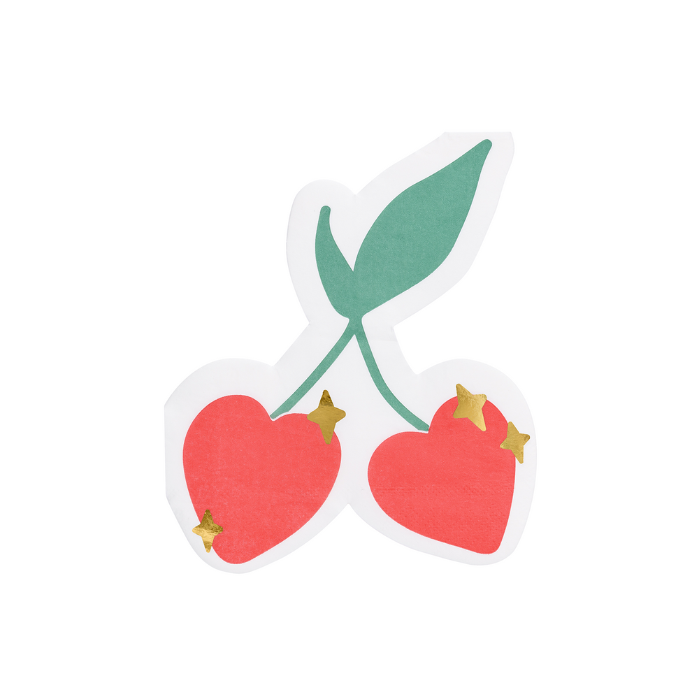 Objets de décoration - Mon Cherry: Chaussettes Cherry, Ballon en Mylar Cerises, Serviettes de table Cerisier, Sacs cadeaux Cerises, - PARTYDECO
