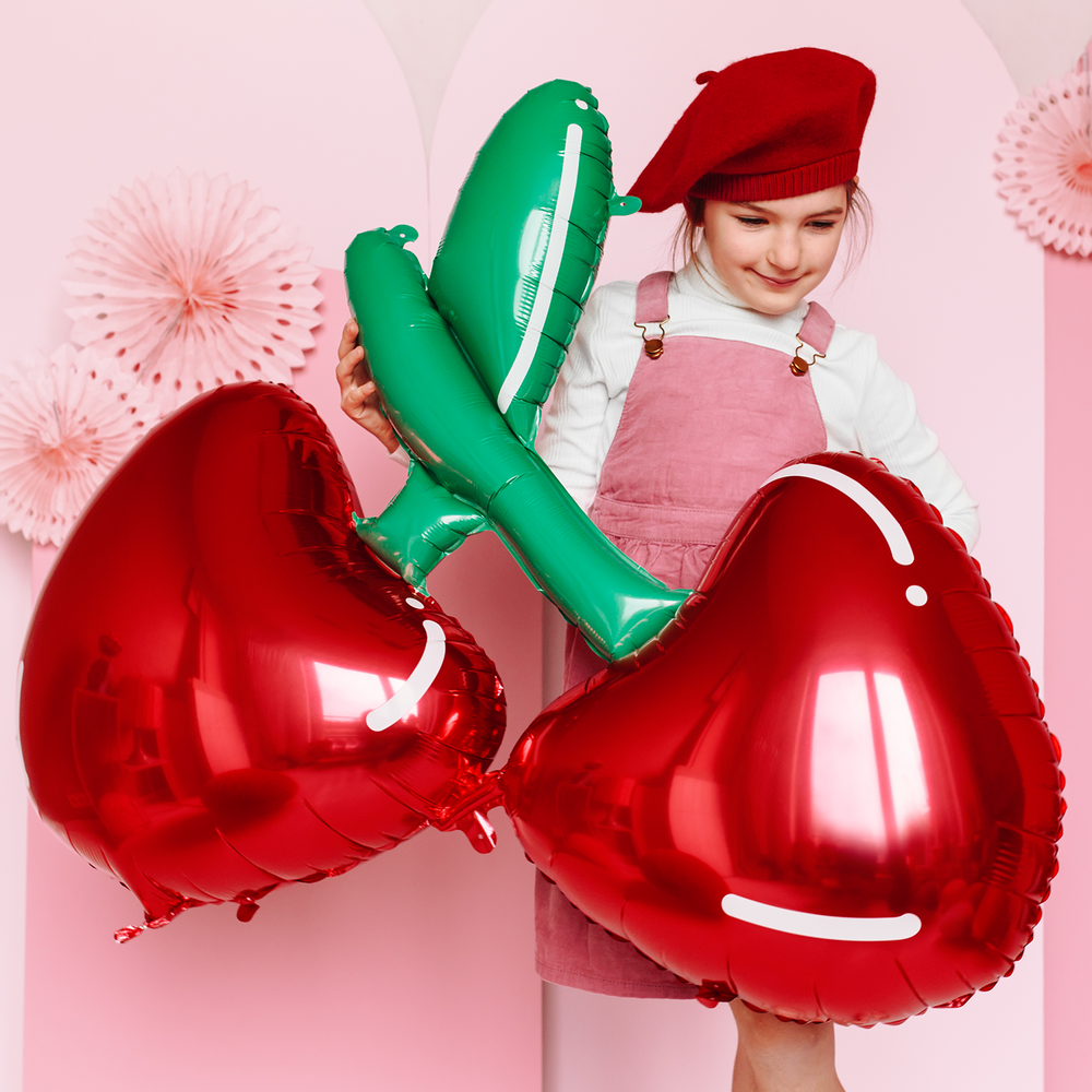 Objets de décoration - Mon Cherry: Chaussettes Cherry, Ballon en Mylar Cerises, Serviettes de table Cerisier, Sacs cadeaux Cerises, - PARTYDECO