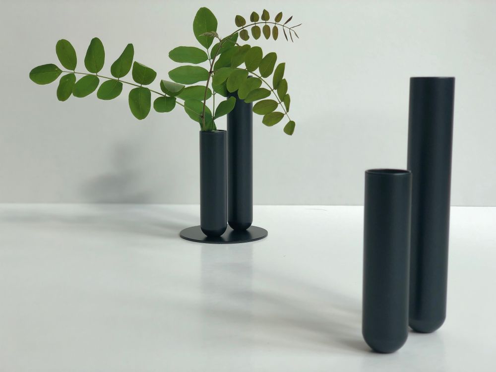 Flower pots - SOLIFLORE vase - Black - MADEMOISELLE JO