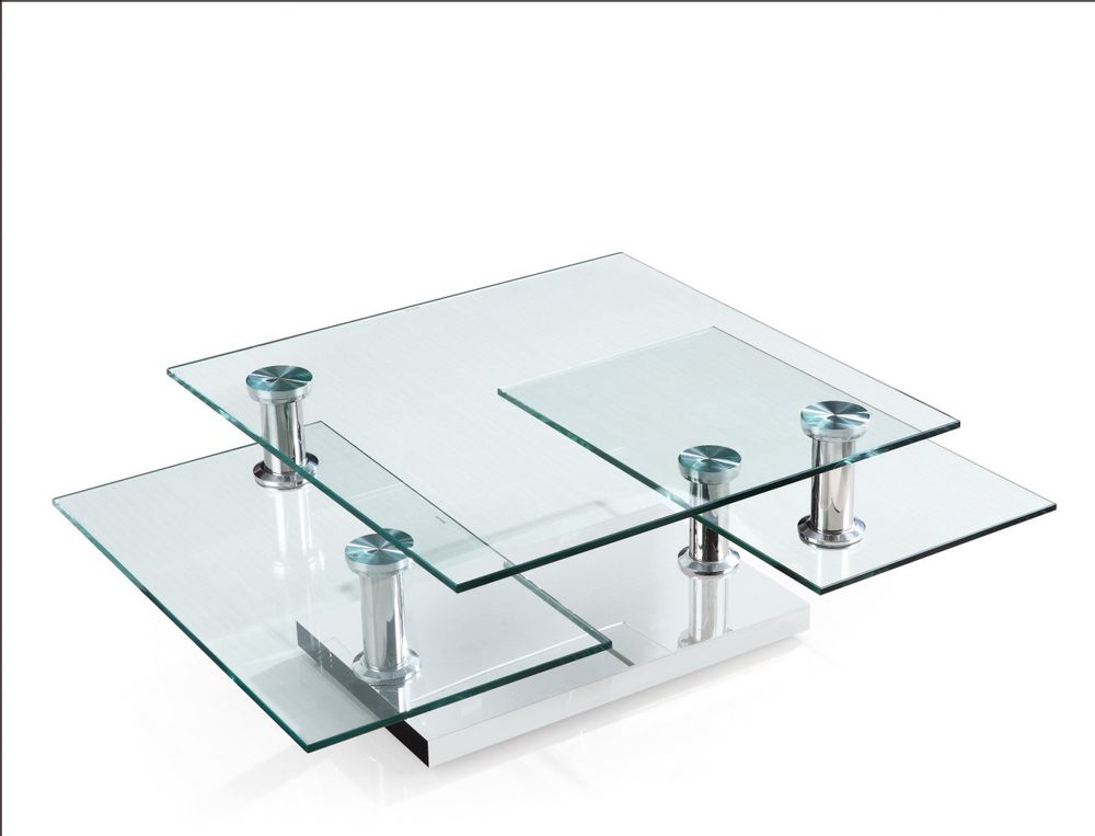 Decorative objects - Tempered glass table - LA SEVE DES BOIS