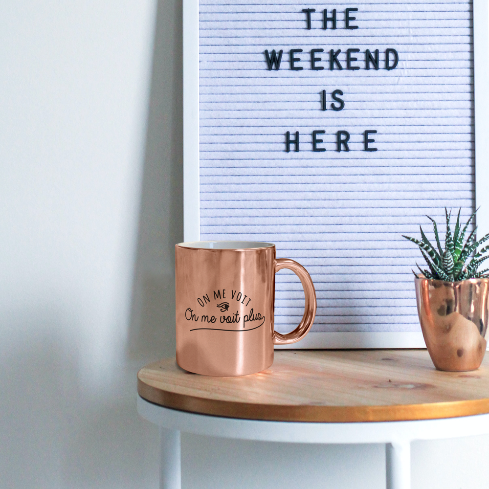 Mugs - Gold metallic mug - LABEL'TOUR