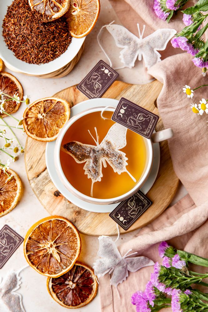 Café et thé - Sachet de thé forme papillon ( lot de 5 ) - TEA HERITAGE
