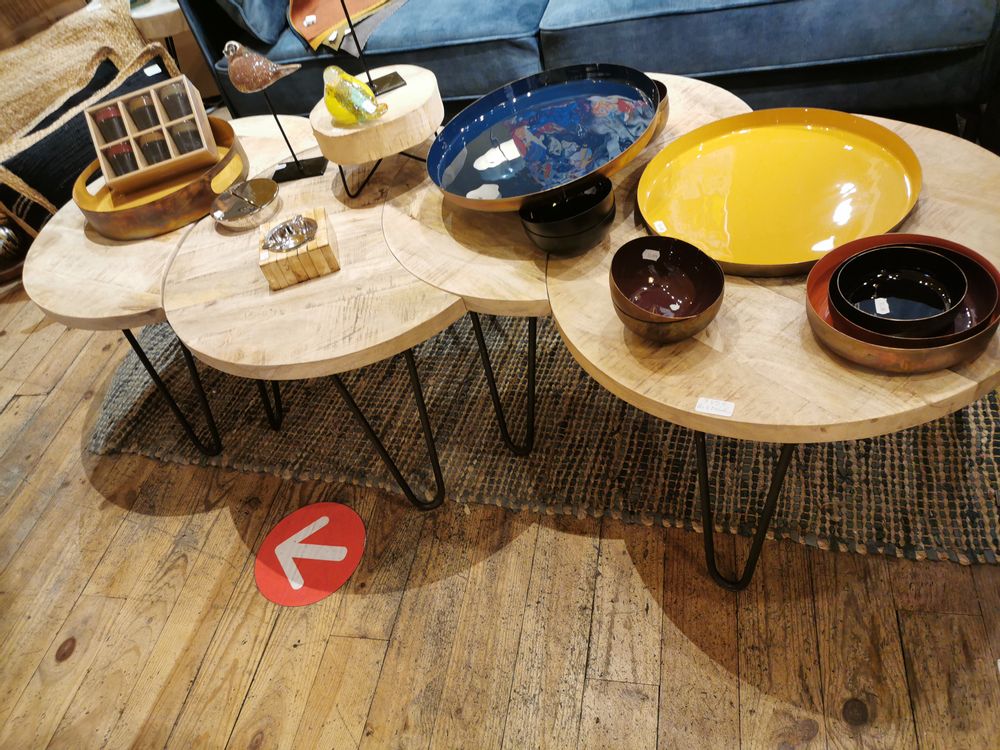 Coffee tables - WOODEN COFFEE TABLES - LA SEVE DES BOIS