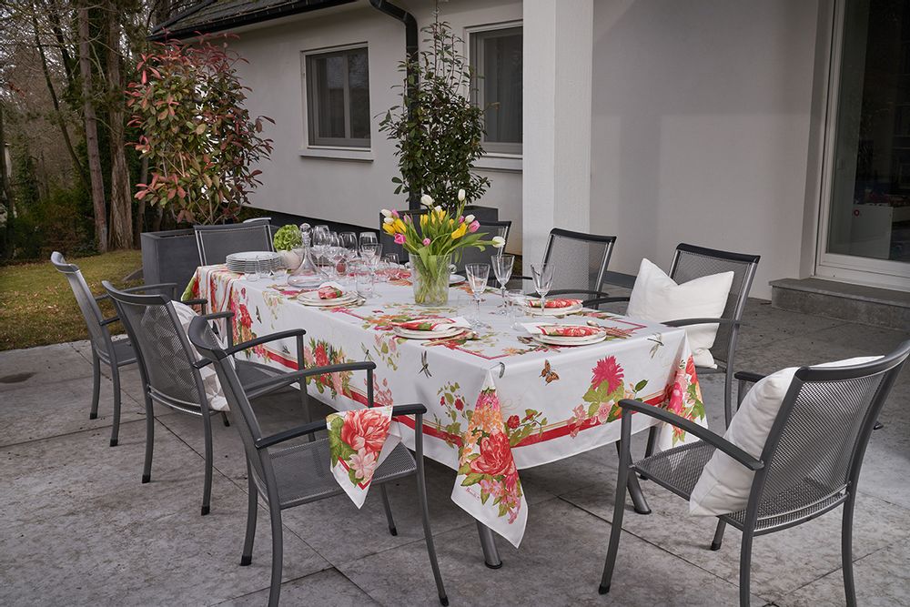 Linge de table textile - Nappe Pêches et Abricots - BEAUVILLÉ