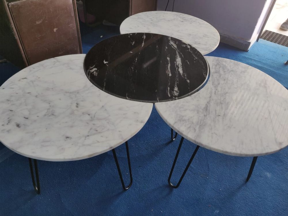 Decorative objects - Marble lounge tables - LA SEVE DES BOIS