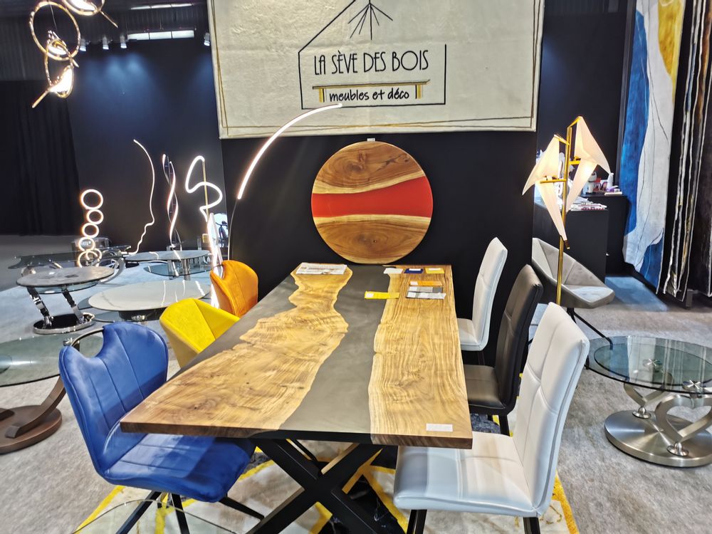 Decorative objects - Epoxy table. - LA SEVE DES BOIS