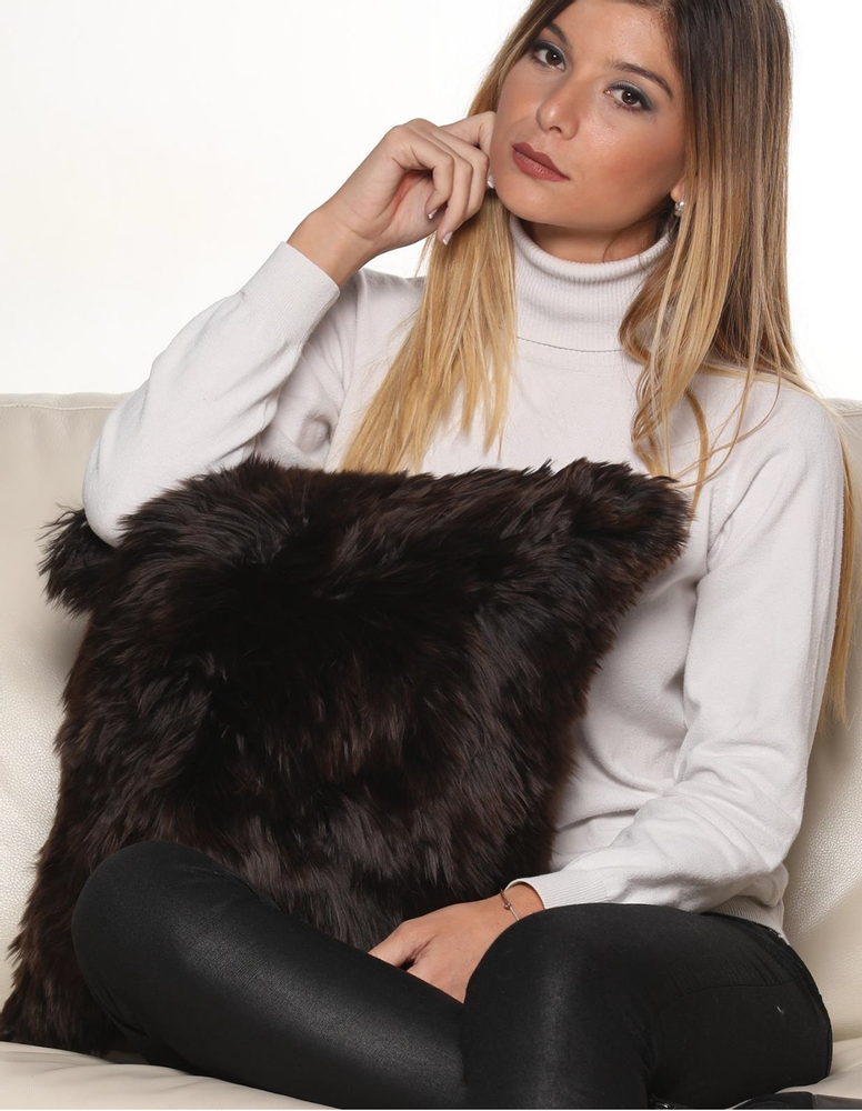 Cushions - Suri alpaca fur cushion cover. Luxury and durability. Natural fibers - PUEBLO