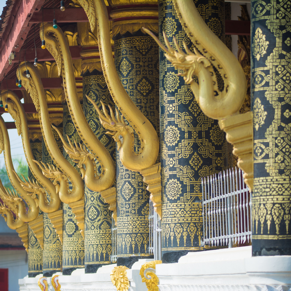 Coussins textile - Housse de coussin Tai Lue Naga 40 x 40 cm - TRADITIONAL ARTS AND ETHNOLOGY CENTRE (TAEC)