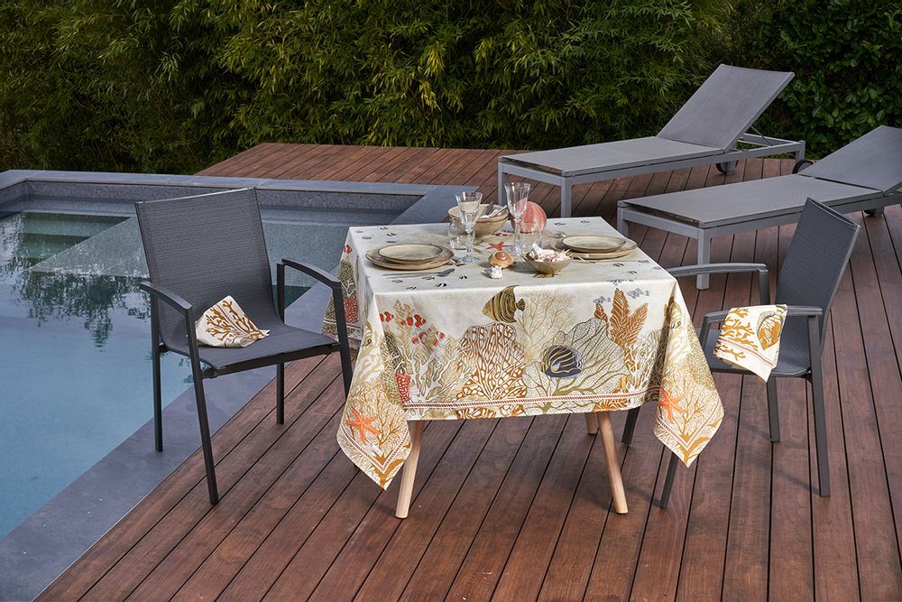 Table cloths - Porquerolles tablecloth - BEAUVILLÉ