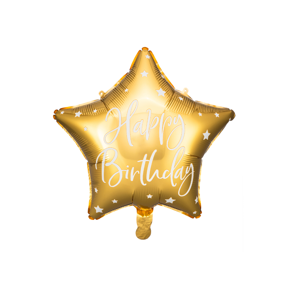 Decorative objects - Foil balloon Happy Birthday, - PARTYDECO
