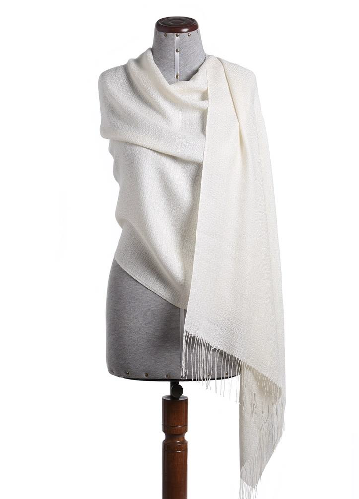 Plaids - Châle exclusif : Silk & Baby Alpaga. Luxe et durabilité. Fibres naturelles - PUEBLO