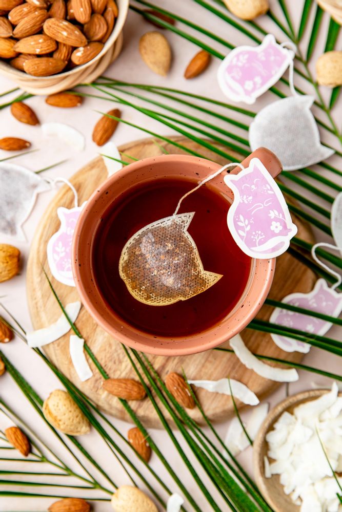 Café et thé - Sachet de thé forme chat ( par 5 ) - TEA HERITAGE