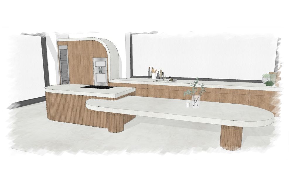 Meubles de cuisines - Cuisine et Pool house - TIMBER TAILOR