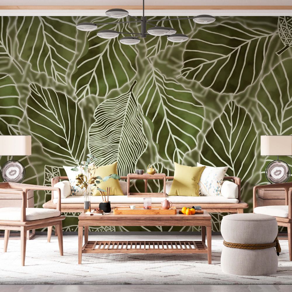 Decorative objects - Wallpaper "The Hovering Leaves" - HOUSE FRAME