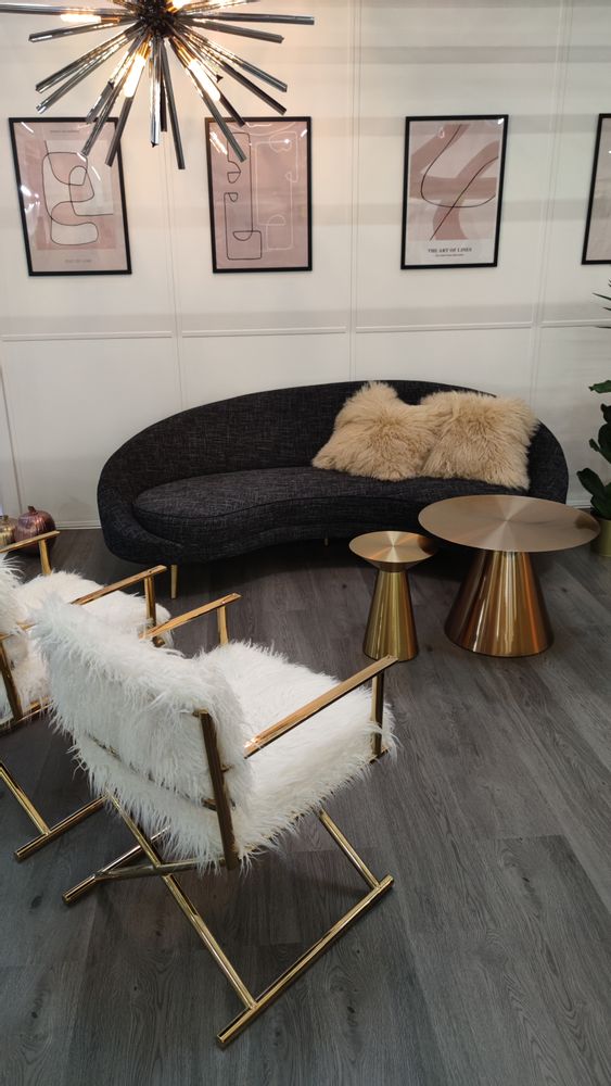 Sofas - 3-seater curved sofa - Kei - LE NOIR