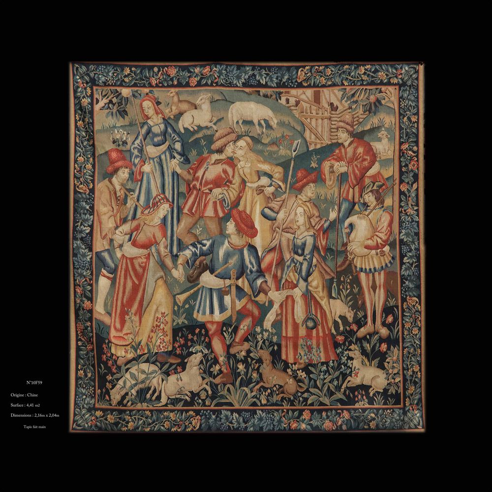 Other wall decoration - Aubusson's Knot Wall Tapestry - TRESORIENT
