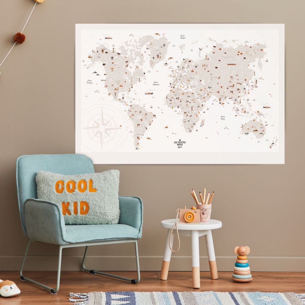Affiches - Affiche Carte du monde - LES PETITES DATES