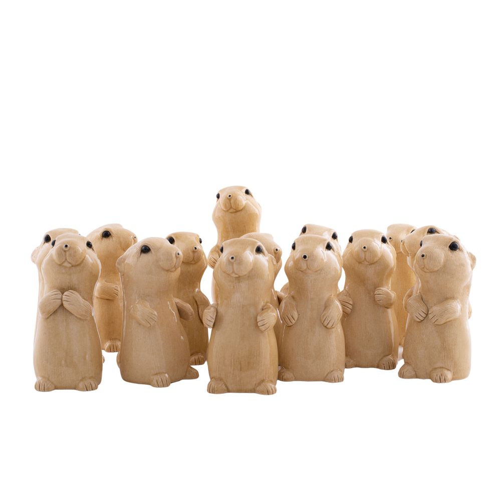 Sculptures, statuettes et miniatures - Chiens de prairie - VALERIE COURTET
