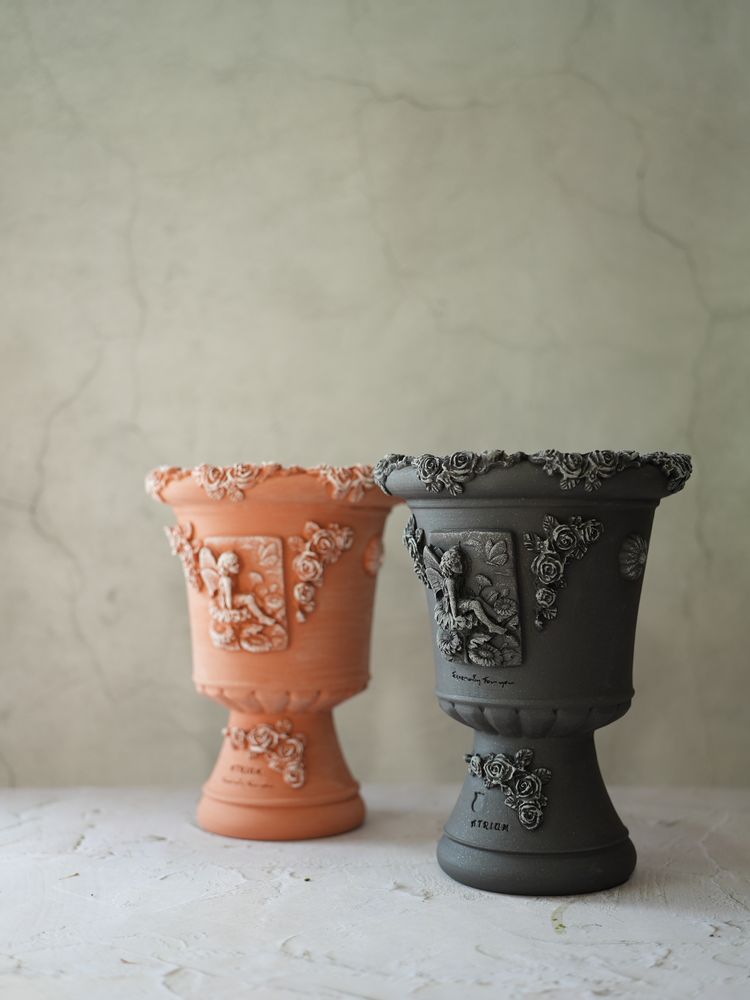 Pottery - Agave Venus, flower pot, handmade terracotta. - ATRIUM DESIGN STUDIO