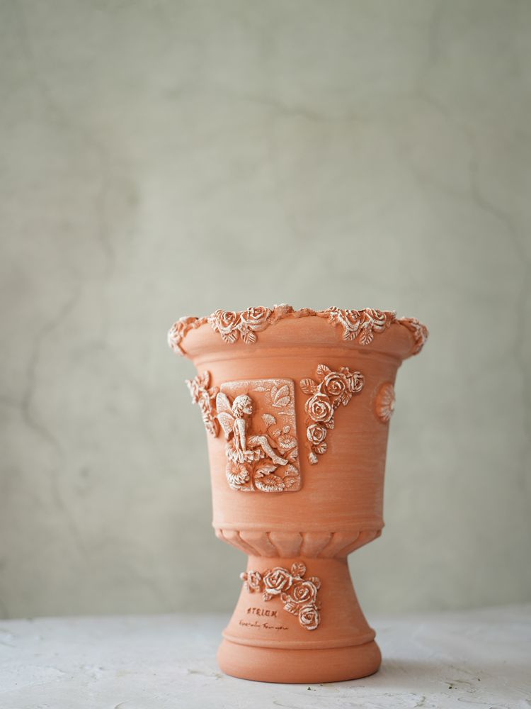 Pottery - Agave Venus, flower pot, handmade terracotta. - ATRIUM DESIGN STUDIO