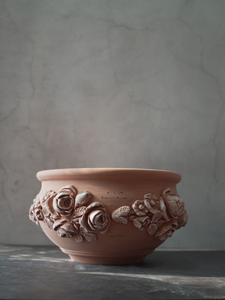 Vases - Elegancia - Handmade terracotta flower pot. - ATRIUM DESIGN STUDIO