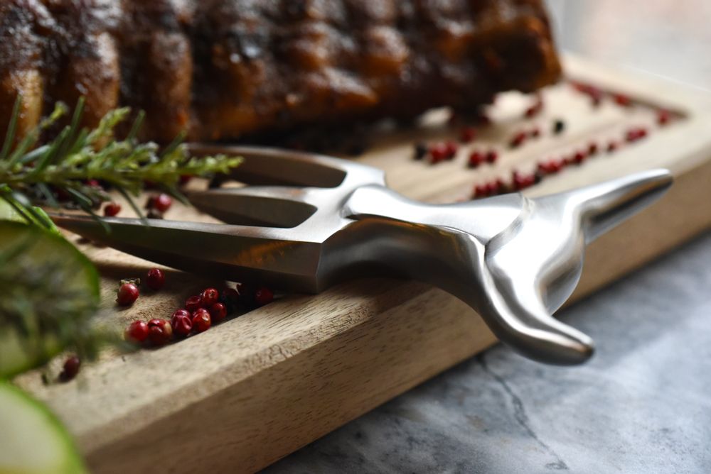 Cutlery set - Brushed Fork + stainless steel holder - TRIDENS
