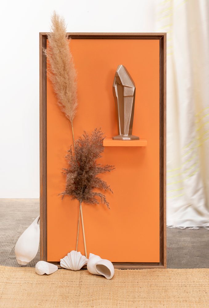 Ceramic - Design sculpture “DIVINE” - MONOCHROMIC CERAMIC