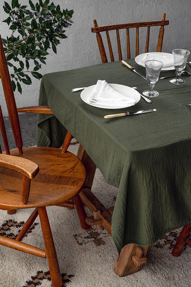 Table linen - Double gauze cotton tablecloth - LES PENSIONNAIRES