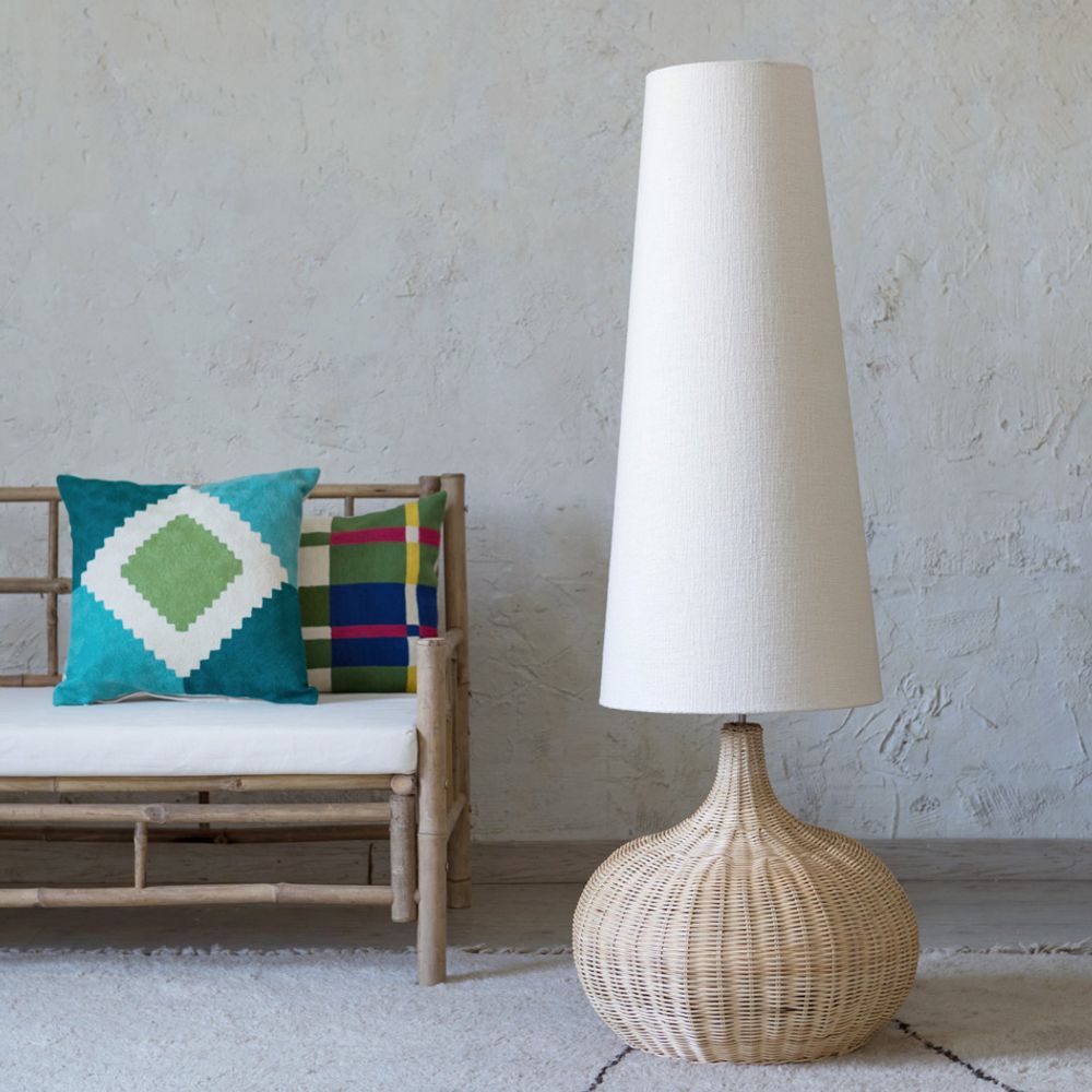 Lampadaires - Lampe en rotin Lucca - MAHE HOMEWARE
