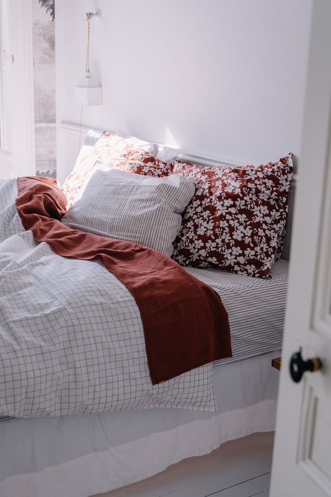 Linge de lit - Drap plat en double gaze de coton - LES PENSIONNAIRES