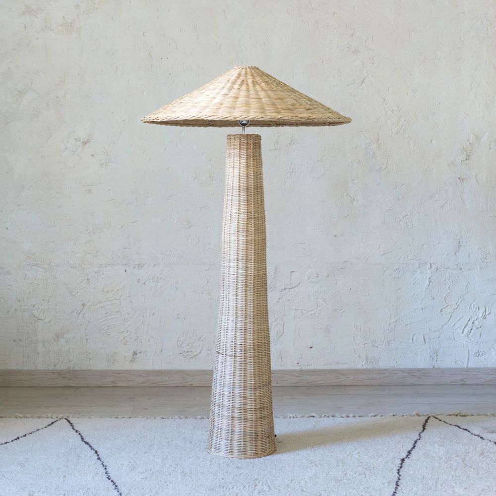 Table lamps - Rattan Floor Lamp Duta - MAHE HOMEWARE