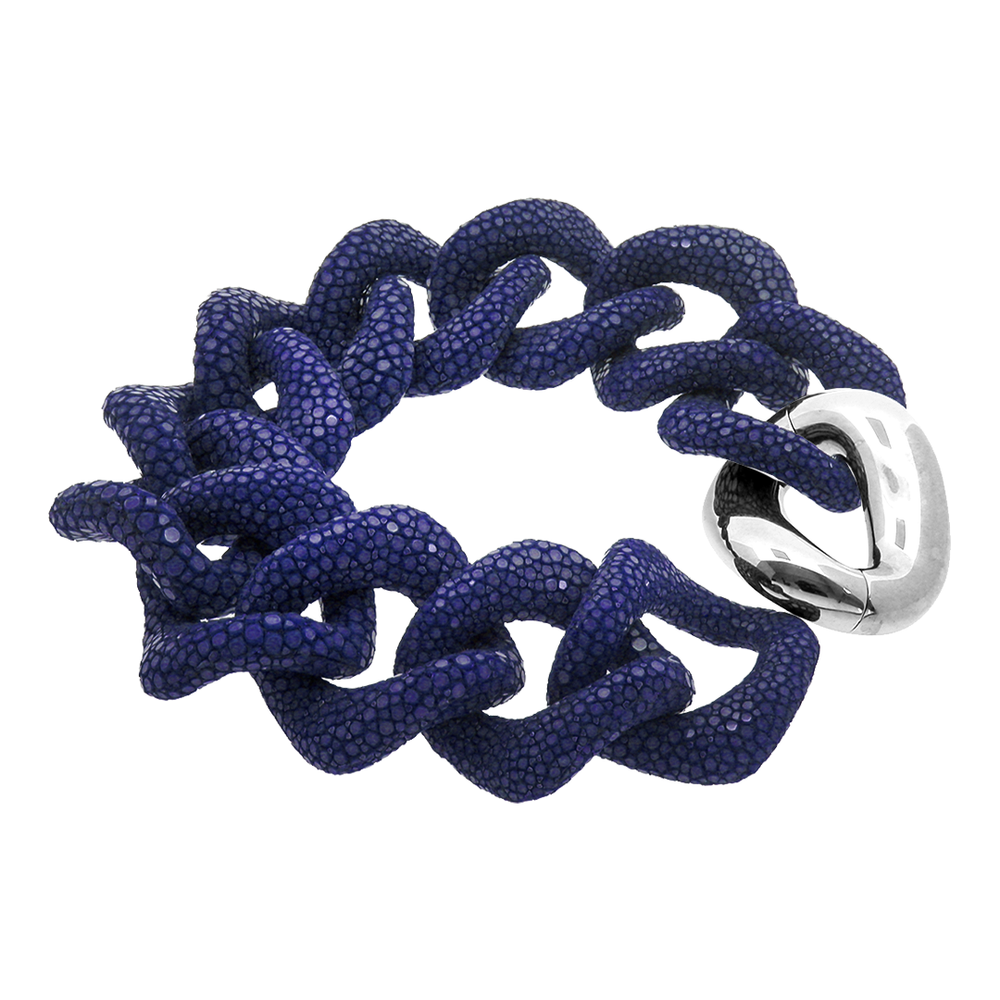 Bijoux - Bracelet mono-matière - galuchat - ELEMENTALS BY SALIMA THAKKER