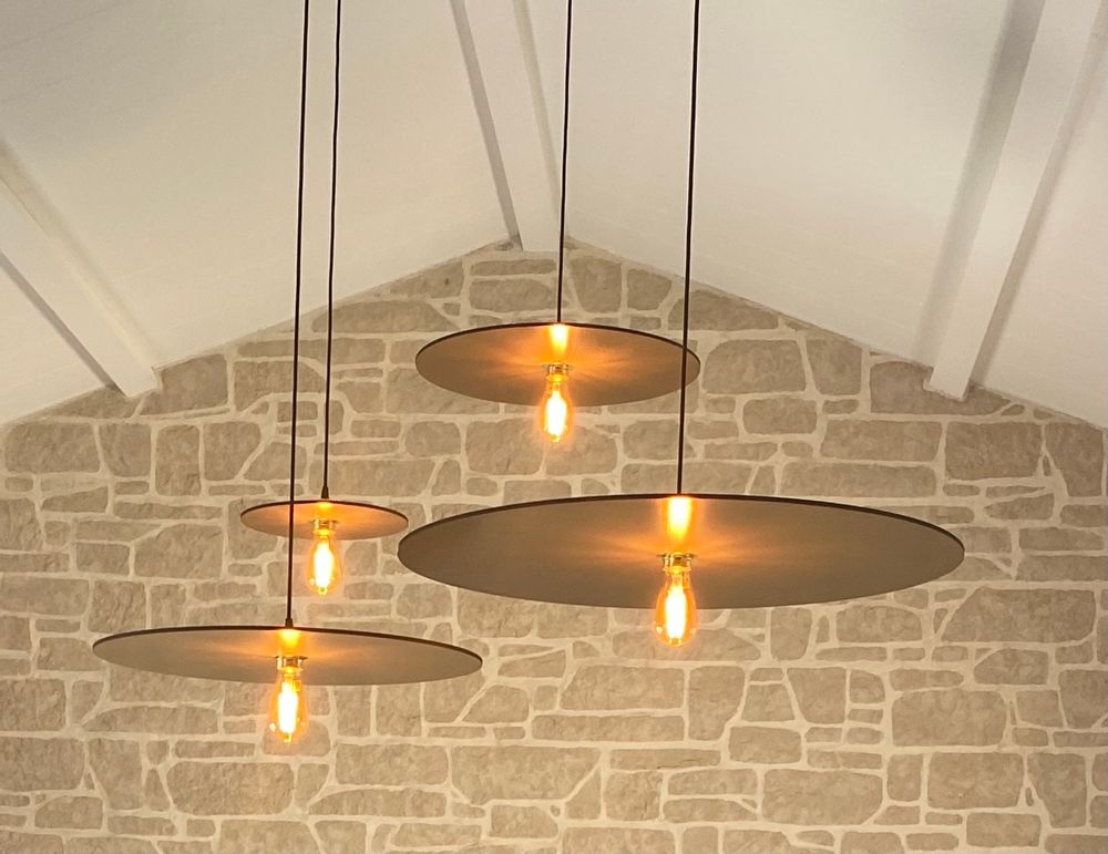Aménagements pour bureau - Suspension L'DECLINE fil noir. - L'CRAFT