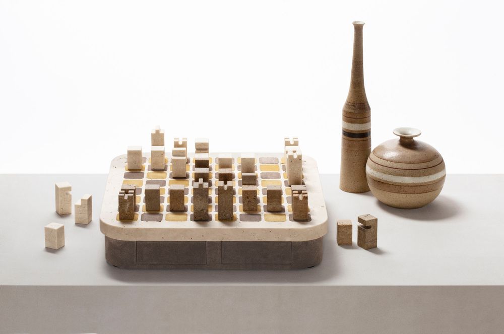 Decorative objects - DELOS MARBLE CHESS SET - GIOBAGNARA