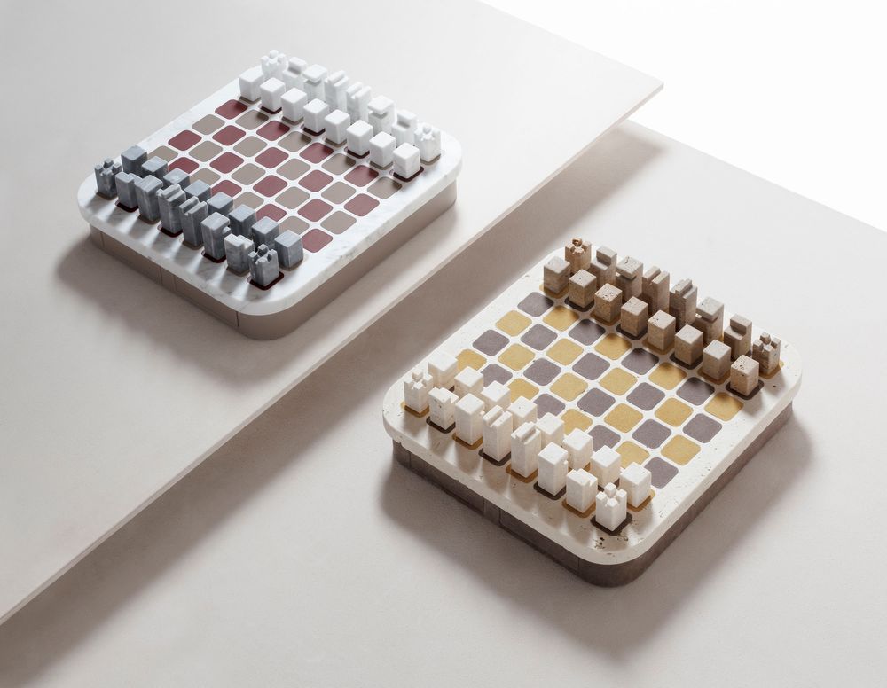 Decorative objects - DELOS MARBLE CHESS SET - GIOBAGNARA