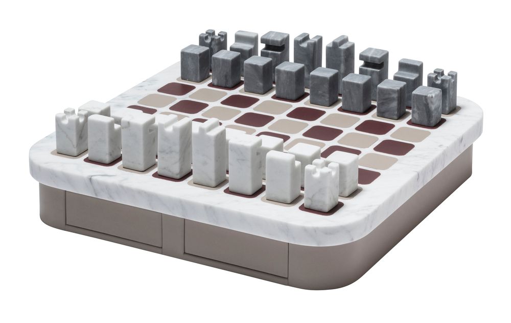 Decorative objects - DELOS MARBLE CHESS SET - GIOBAGNARA