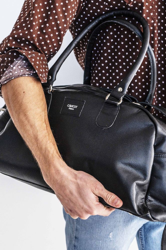 Hair accessories - Le Voyageur leather bag - COUCOT