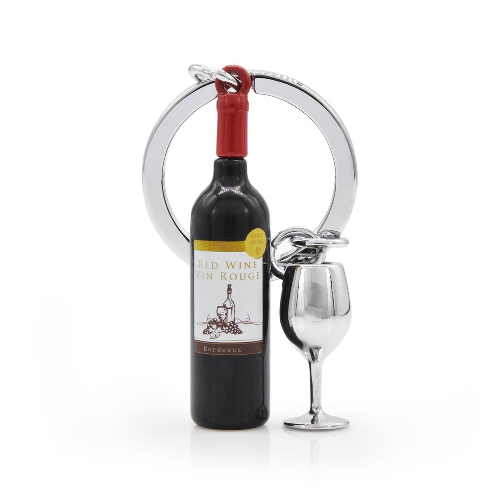 Cadeaux - Porte-clés en verre et vin - METALMORPHOSE