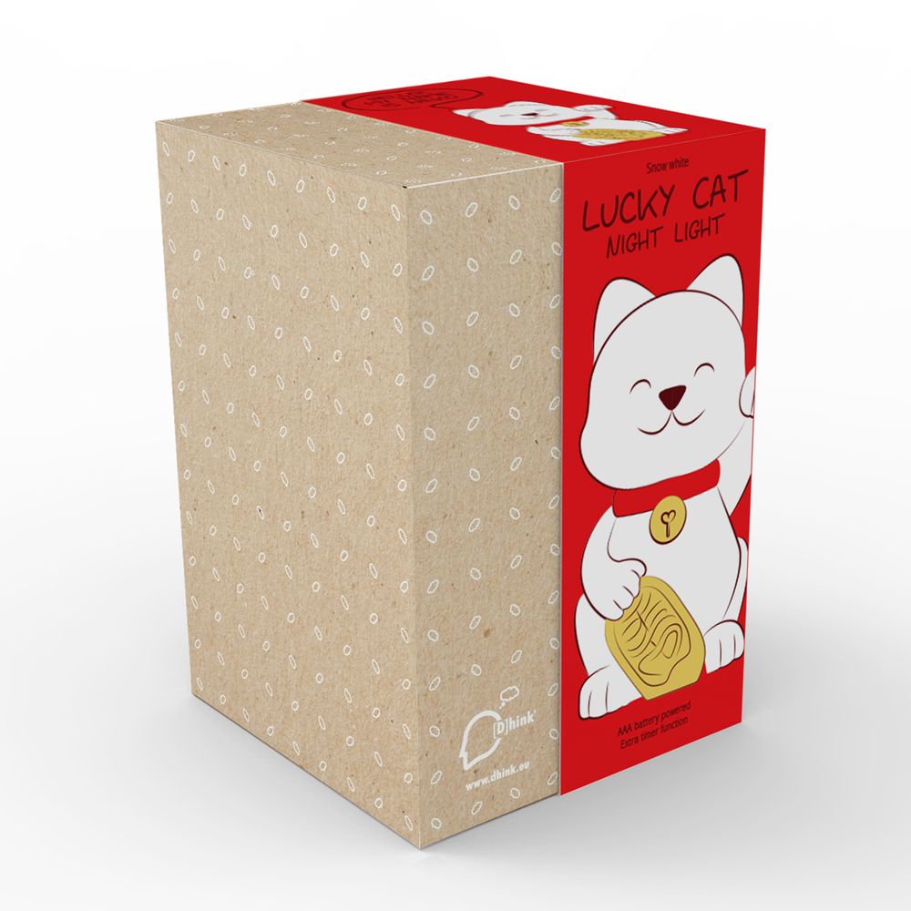 Cadeaux - Veilleuse chat porte-bonheur - DHINK.EU