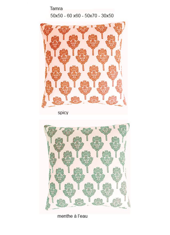 Coussins - Coussins imprimés main - INKA FRANCE
