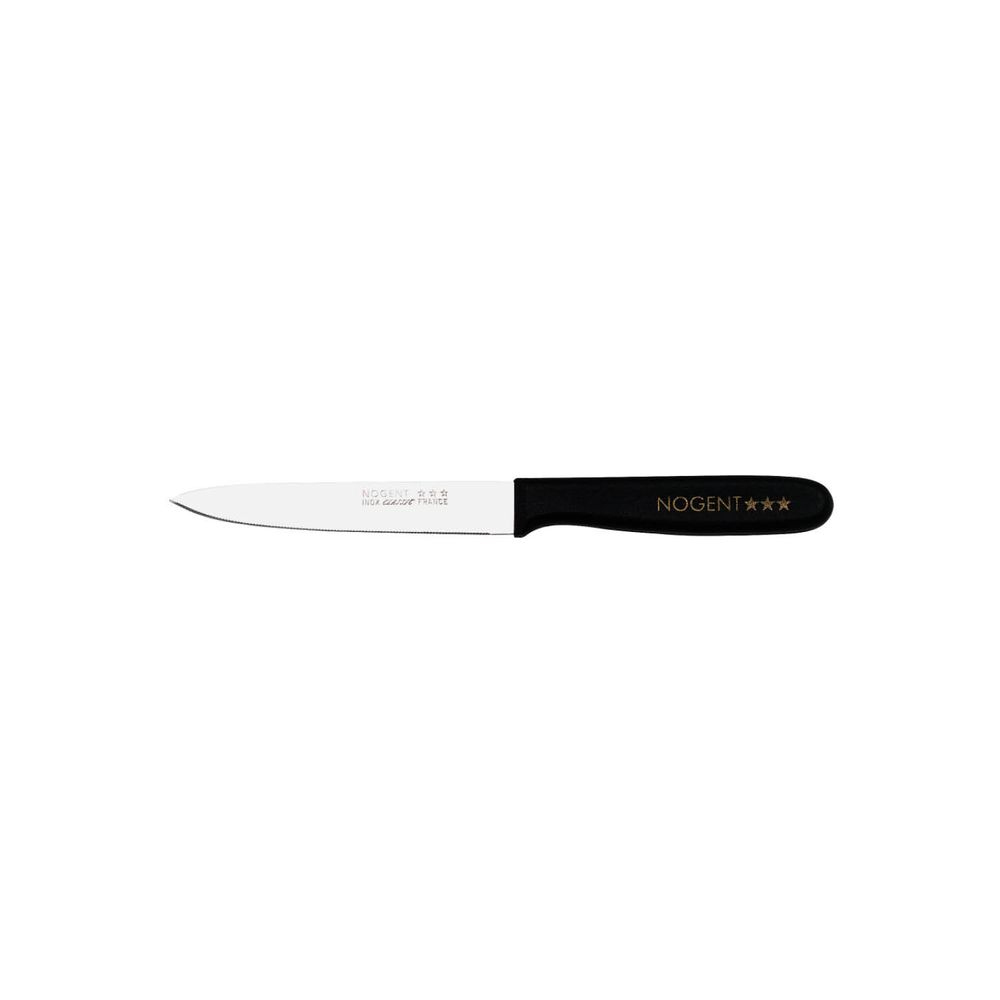 Couteaux - Couteau à tomate 11 cm – Polypropylène – Noir – Lame crantée - NOGENT***