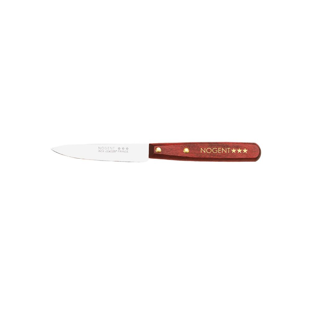 Couteaux - Couteau d'office 9 cm - Lame lisse - Bois classique. - NOGENT***