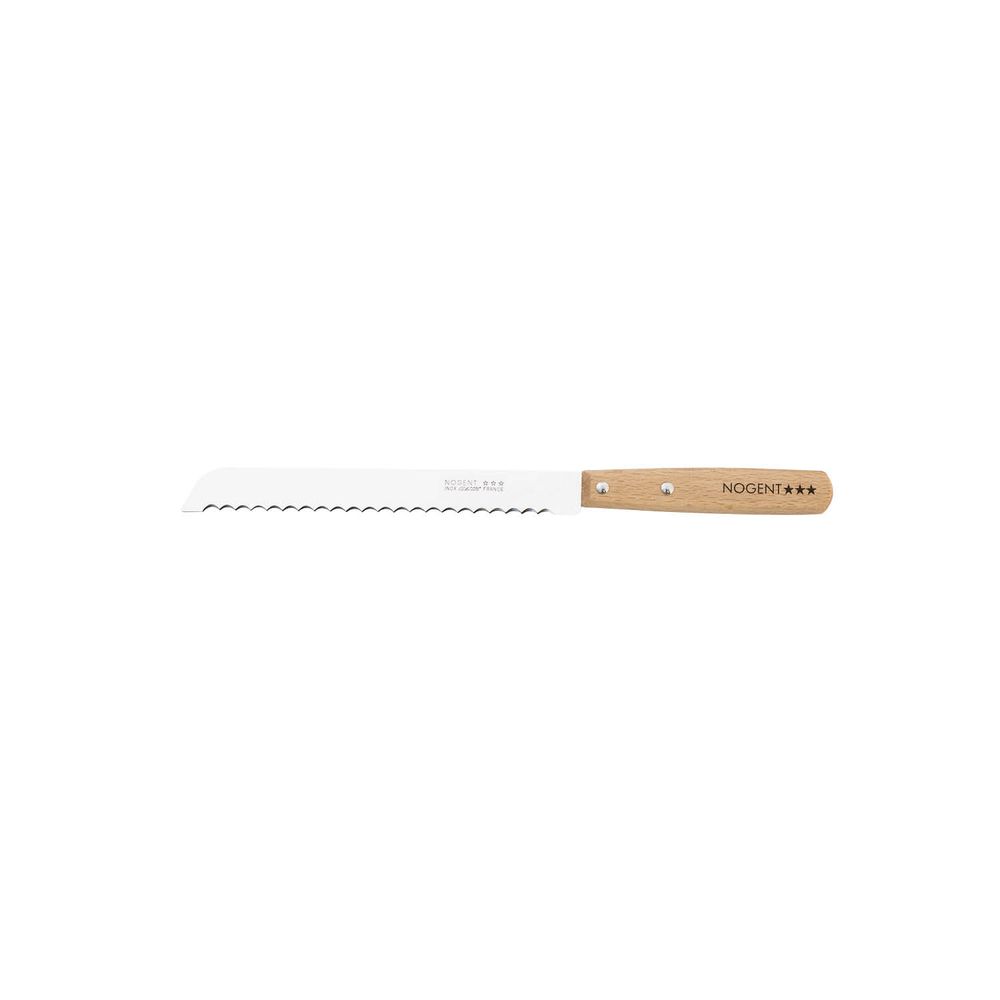 Couteaux - Couteau à pain – Manche hêtre – Nogent*** – Classic. - NOGENT***