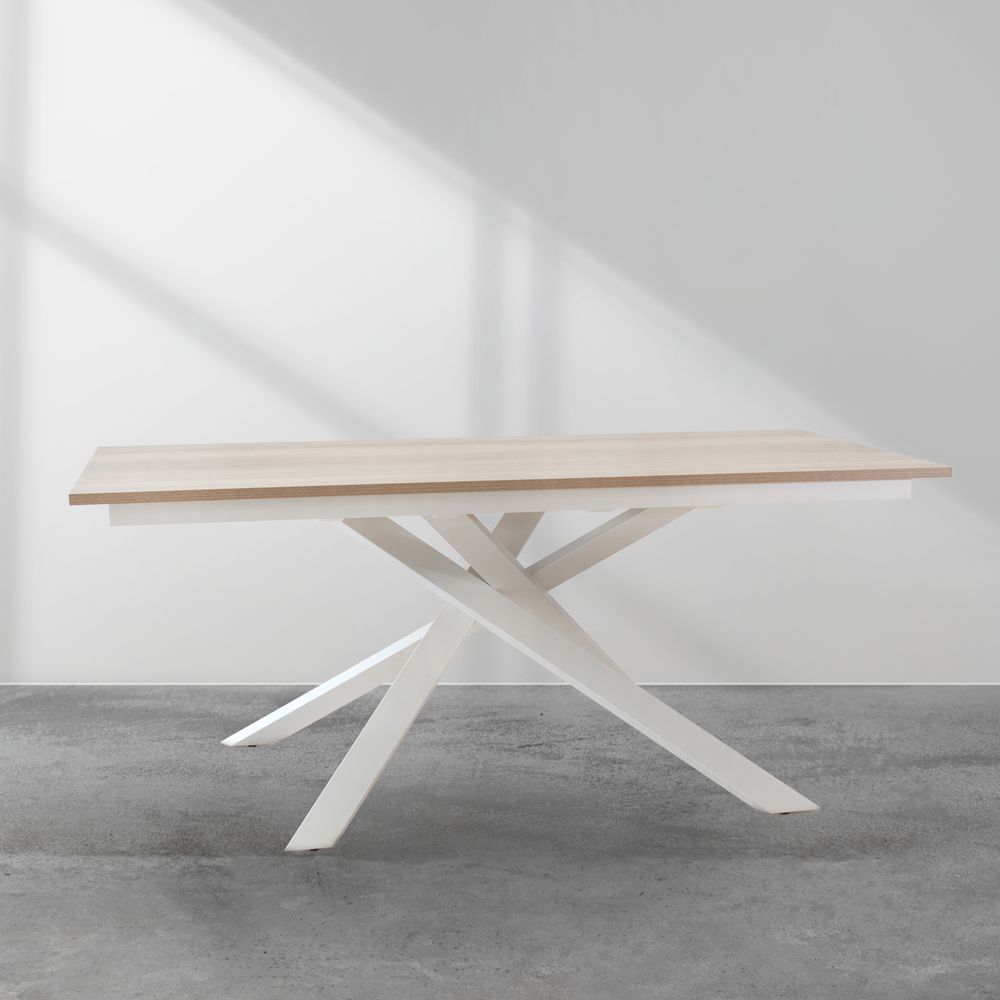 Tables Salle à Manger - Table Cribel Giove, bois blanc - CRIBEL