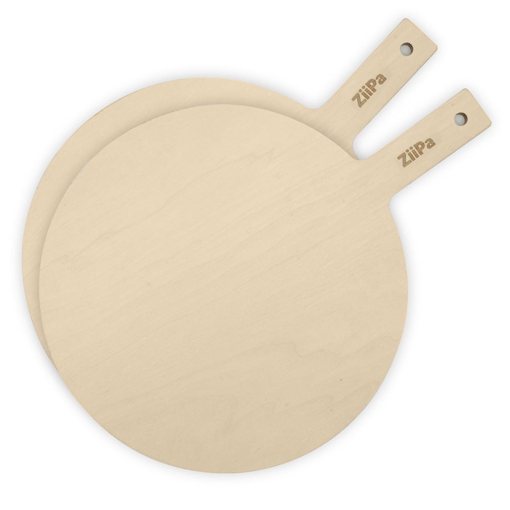 Barbecues - 2 round wooden pizza boards - ZIIPA