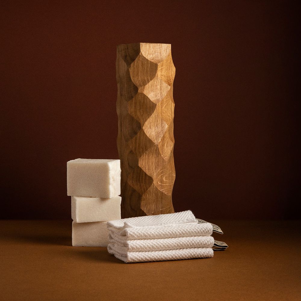 Autres linges de bain - Gant de toilette exfoliant pour le corps en chanvre - DESIGN FOR RESILIENCE