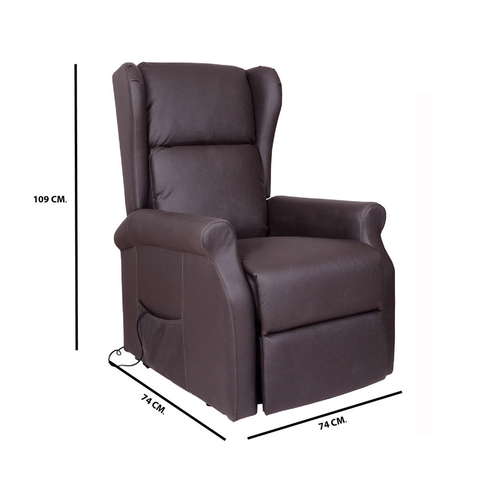 Fauteuils - Fauteuil Cribel Arlette D Relax en tissu nabuk - CRIBEL