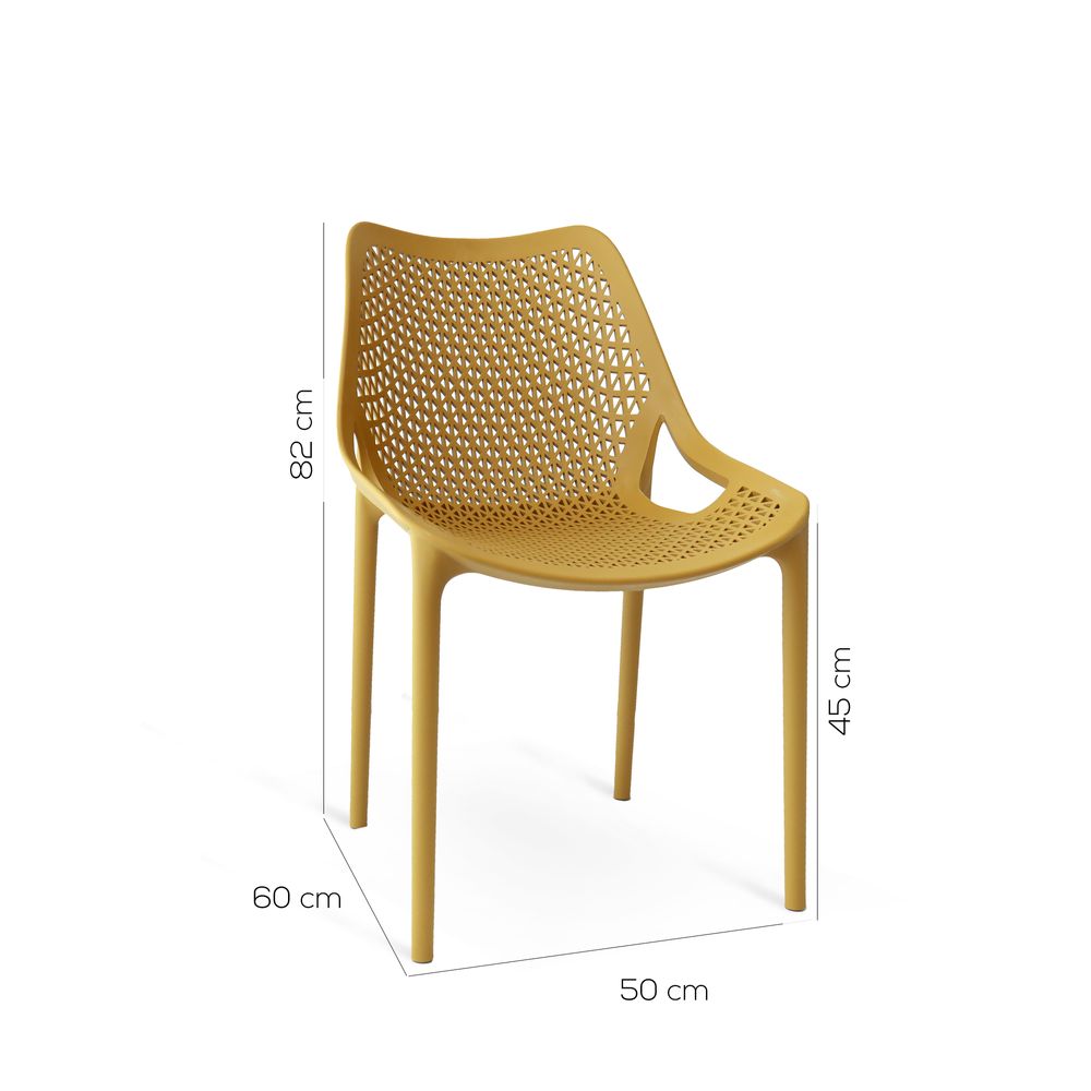 Sièges pour collectivités - Chaise Cribel Braga, en polypropylène - CRIBEL